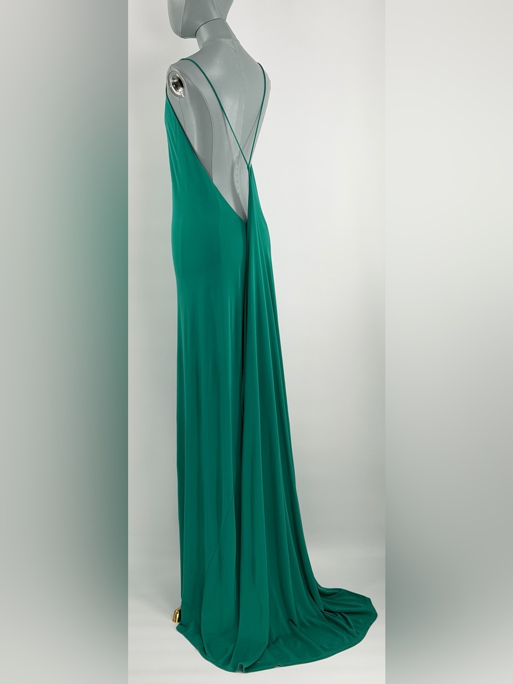 🆕 RAT & BOA 🧿 NWOT Amora Back Draped Jersey Dress, Green - Sz M - Picture 9 of 16